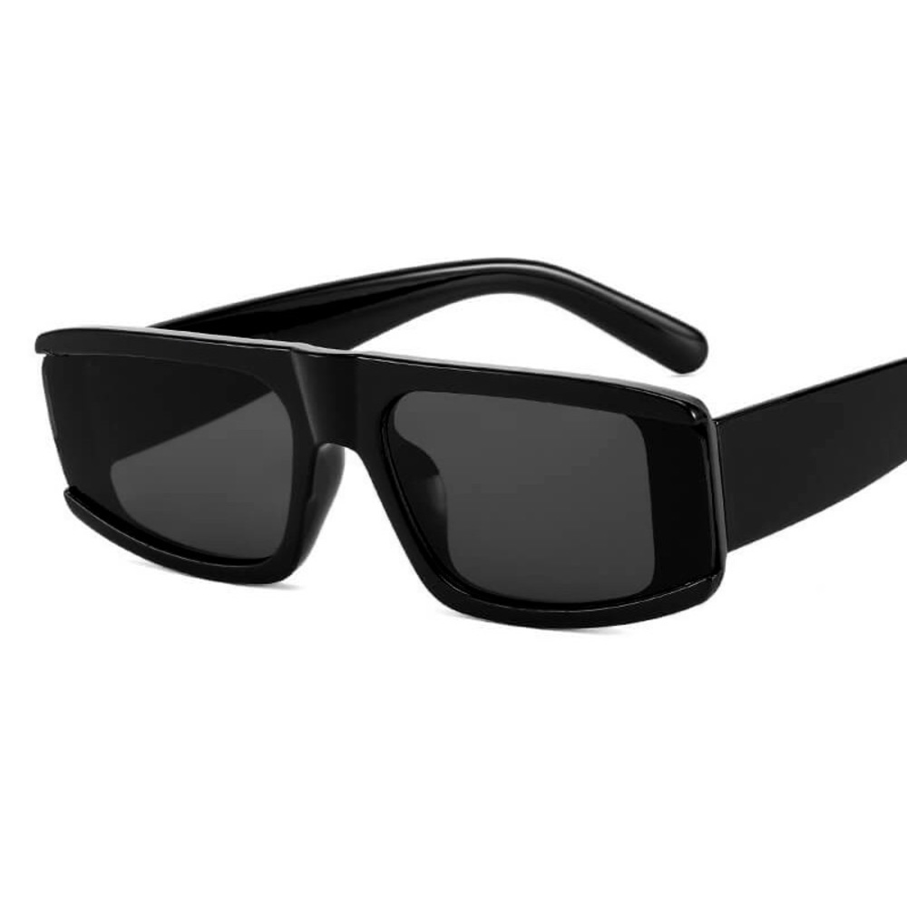 Black Rectangle Sunglasses - Picture 2 of 4